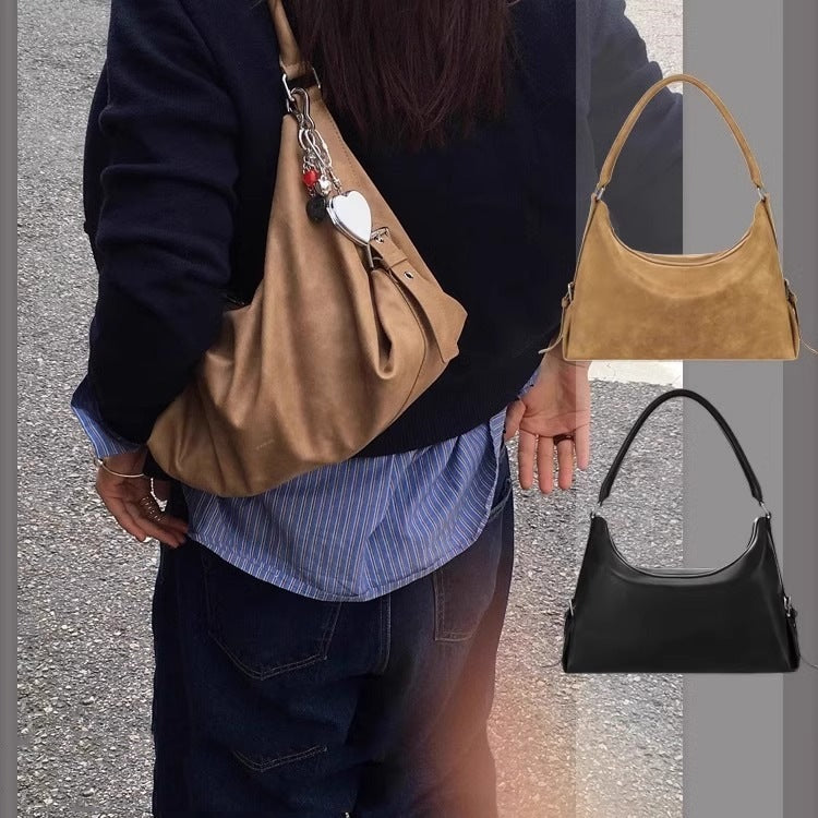 韩国人气Stan流浪包oil小众复秋冬hobo手提腋下包时尚百搭大容量