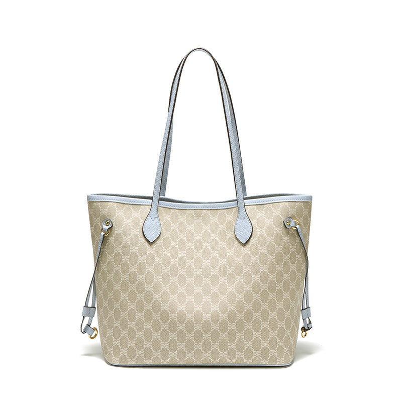 跨境大容量潮流单肩腋下包休闲通勤印花高级感手提女包秋冬托特包