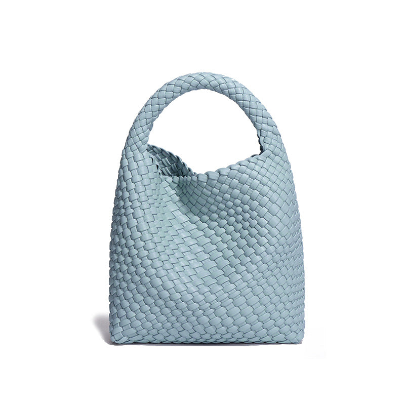 女包工厂2025新品手工编织包包女单肩斜挎腋下手提时尚子母托特包