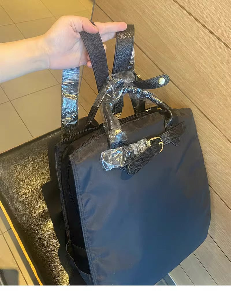 一眼贵气 超高级双肩气质女背包牢固~防泼水超轻巨美 直播代发