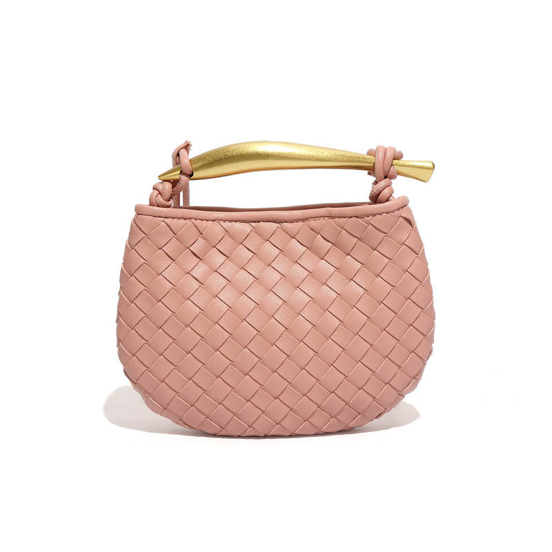 新款沙丁鱼系列休闲编织女包时尚迷你手拎饺子包潮流单肩斜挎包