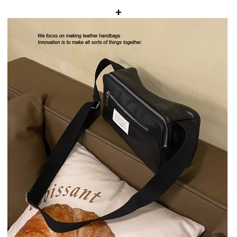 厂家现货2024新款真皮吐司包简约单肩斜挎包收纳包便携化妆