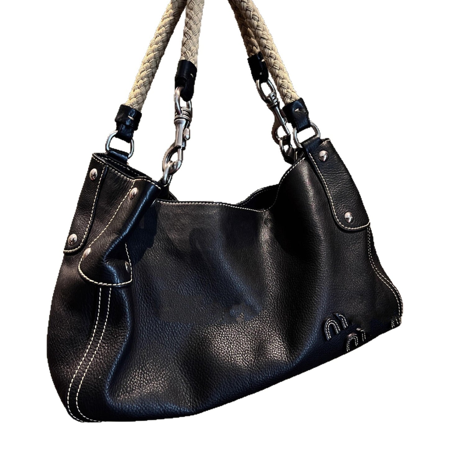 miu廖轻奢小众高级感腋下包2025新款夏季麻花手提单肩斜挎包女