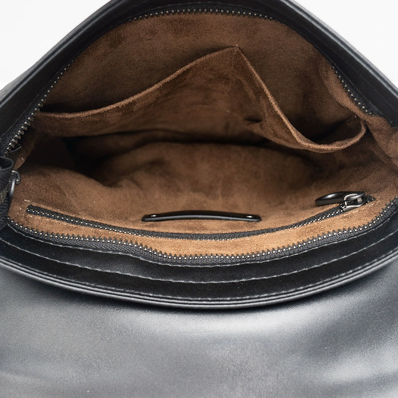 X&BV真皮男包单肩包新款竖款韩版商务休闲翻盖编织斜挎包男小背包