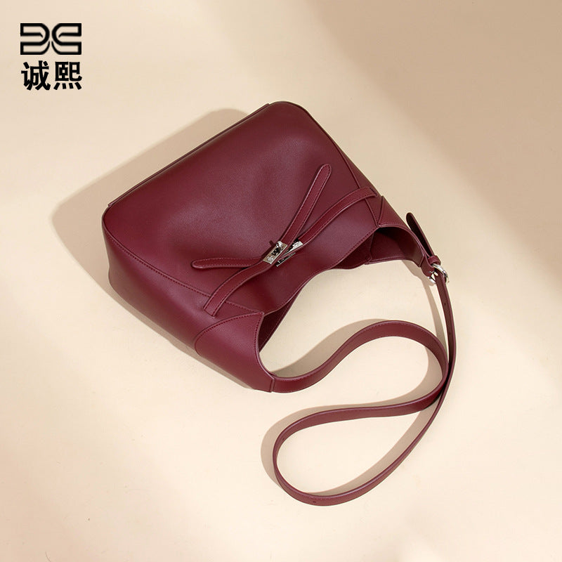 高级感百搭子母托特包复古潮流大容量手提女包小众单肩腋下凯利包