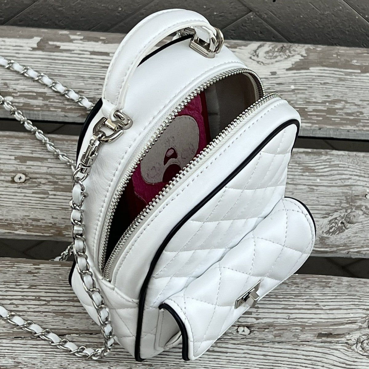 高级感小众菱格双肩包包女2025新款时尚百搭双肩书包单肩旅行包潮