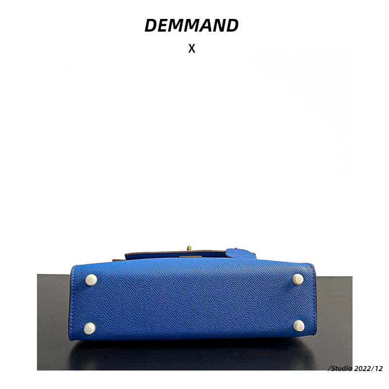 高级感2023新款二代凯莉包真皮女包手提包单肩斜挎潮爆头层