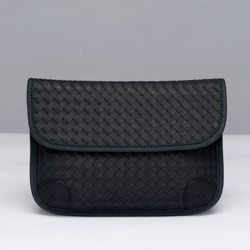 x&bv男士胸包真皮时尚小背包编织男包单肩包头层牛皮多功能斜挎包