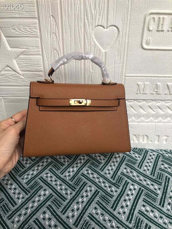 高级感2023新款二代凯莉包真皮女包手提包单肩斜挎潮爆头层