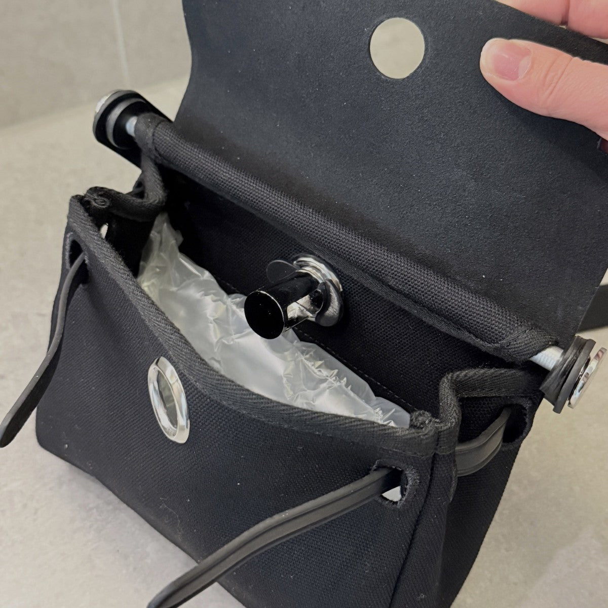 跨境批发2025春夏新款迷你mini内缝凯利女包帆布小方包单肩斜挎包