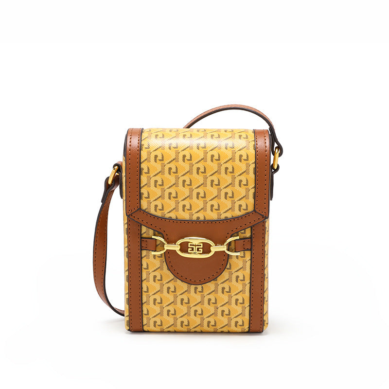 轻奢迷你手机包时尚休闲百搭竖款狗牙零钱包新款质感单肩斜跨女包