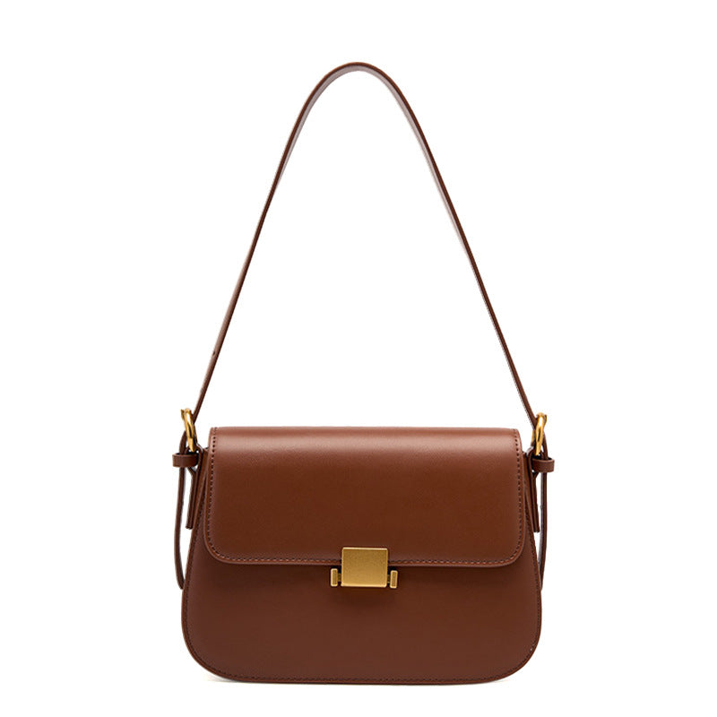 高级感定制黑色小方包时尚潮流单肩腋下包女款百搭实用斜挎豆腐包