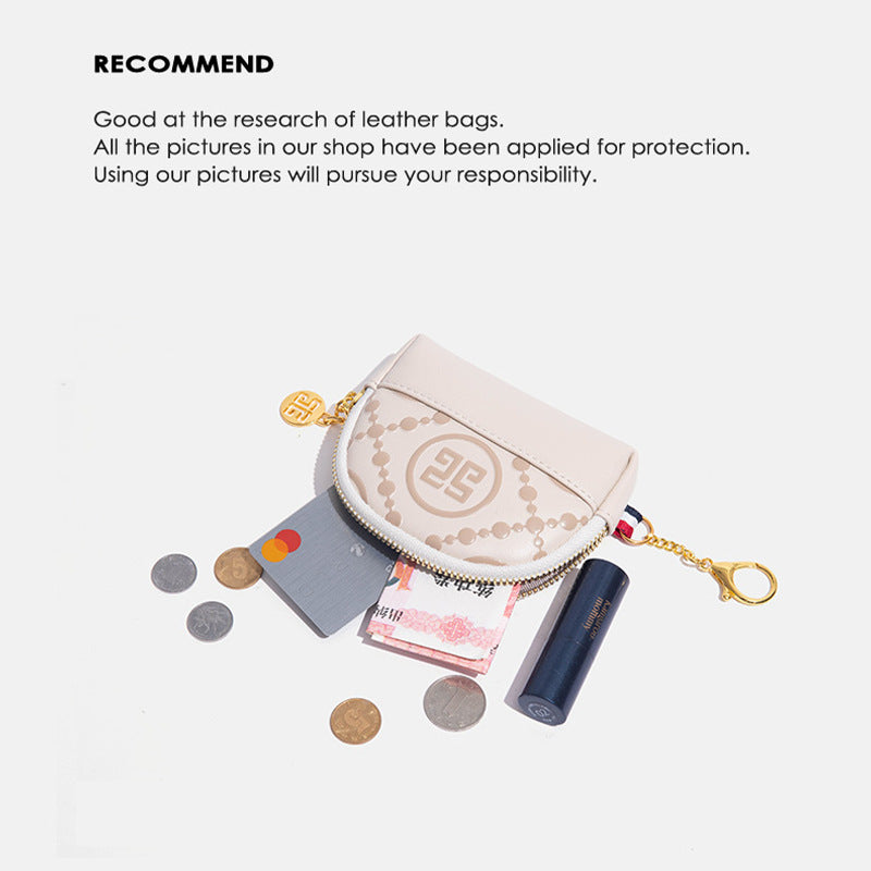 2025夏季新款小清新印花钥匙扣小巧玲笼百搭零钱包卡包女厂家直销