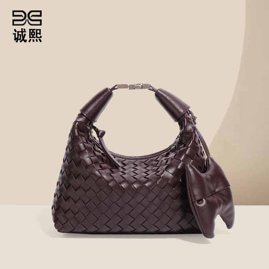 包包女2025新款手工编织包跨境手提饭盒包质感潮流休闲单肩斜跨包