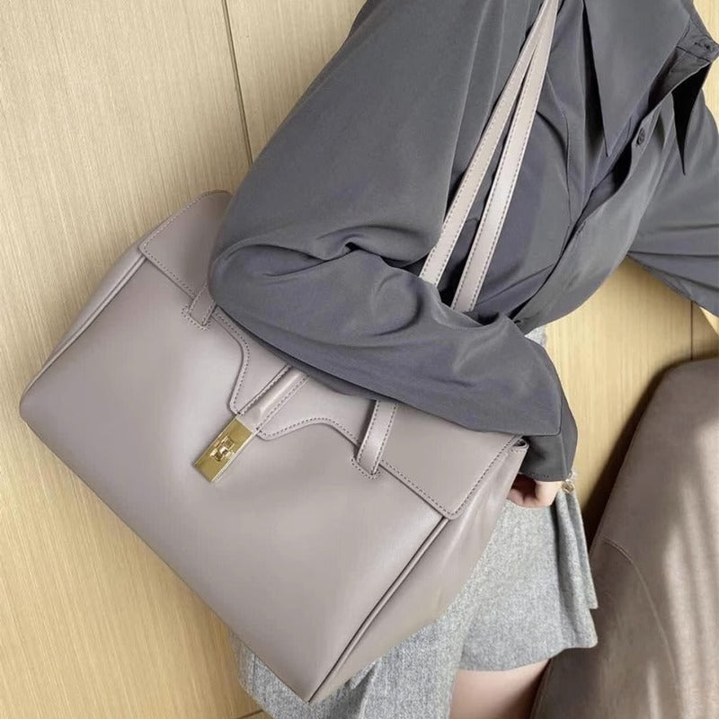 大气上班通勤包包女时尚大容量tote旅行托特包soft16单肩电脑大包