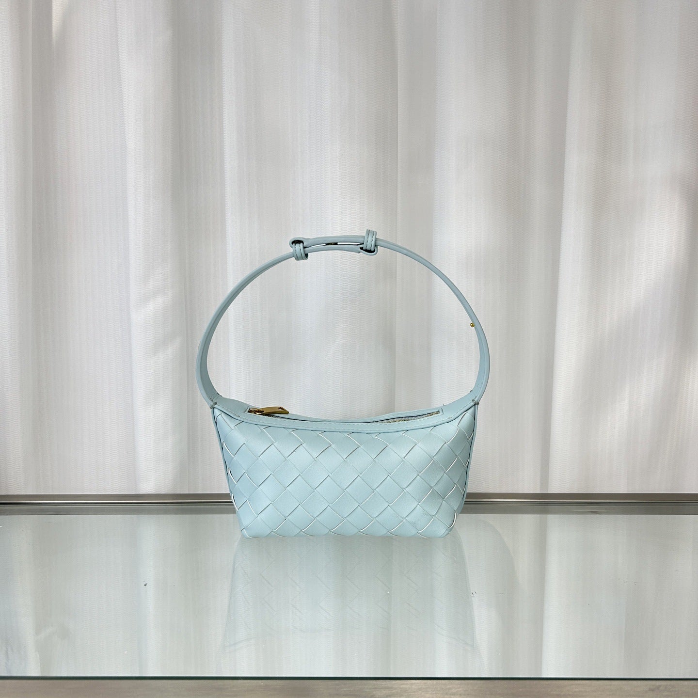 2025新款原厂女包 B家羊皮编织便当包手提饭盒包百搭单肩包腋下包