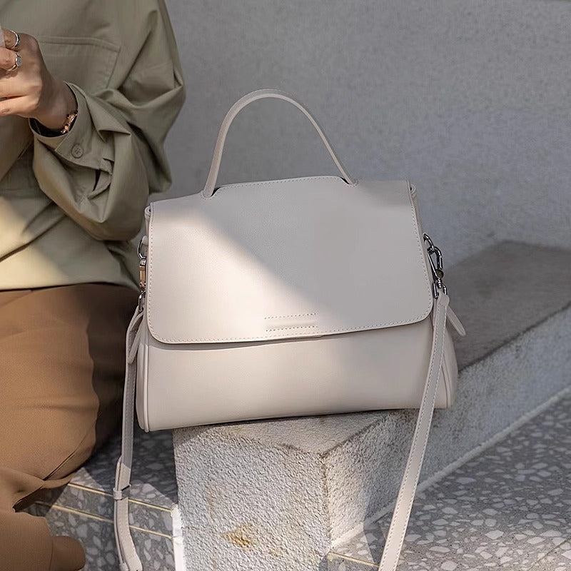 潮ins风上班通勤包包时尚百搭单肩斜挎包潮真皮大容量托特包 代发