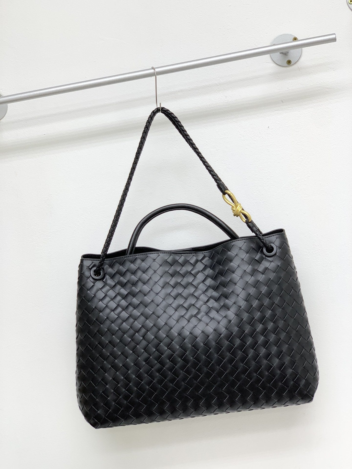 真皮编织包金属绳扣手提包牛皮单肩斜挎包大容量时尚托特包秋冬新