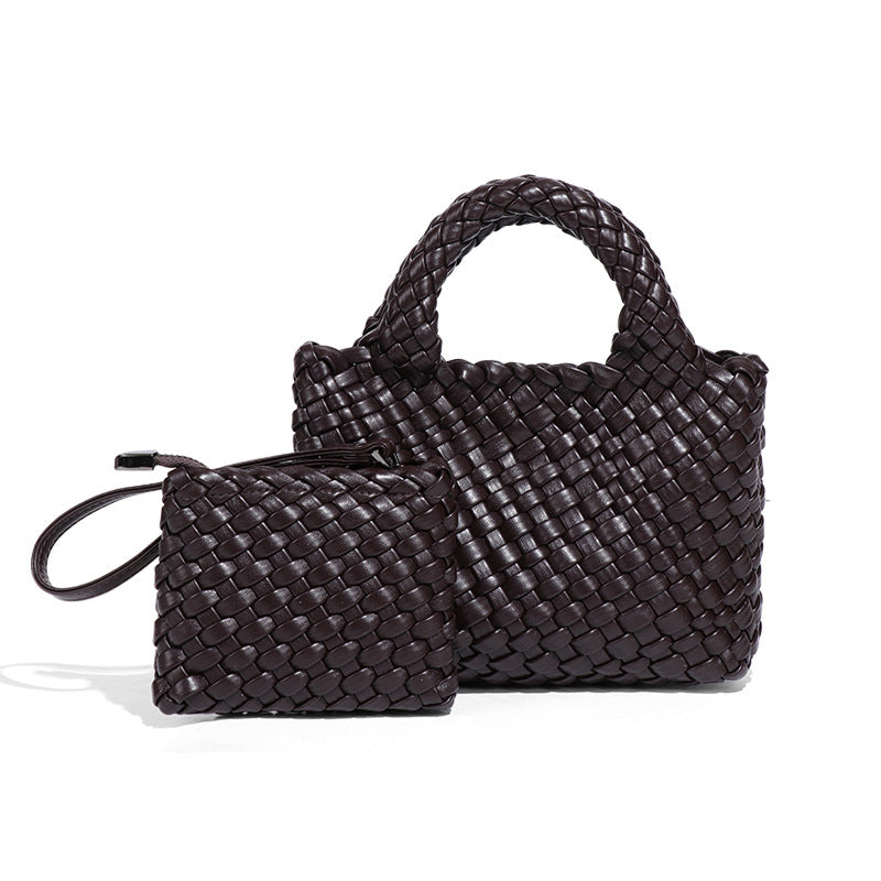 菜篮子编制包包包小巧迷你小水桶单肩斜跨包精致可爱高级感手拎包