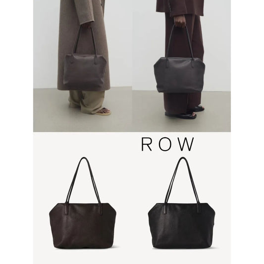 ROW新品Henri手提公文包托特包女大容量通勤真皮质感单肩腋下包