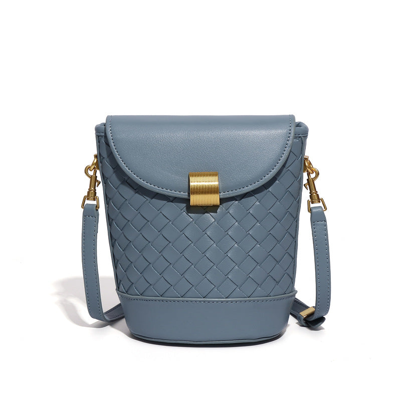 外贸跨境水桶包包小众设计新款马卡龙单肩女包简约潮大容量斜挎包