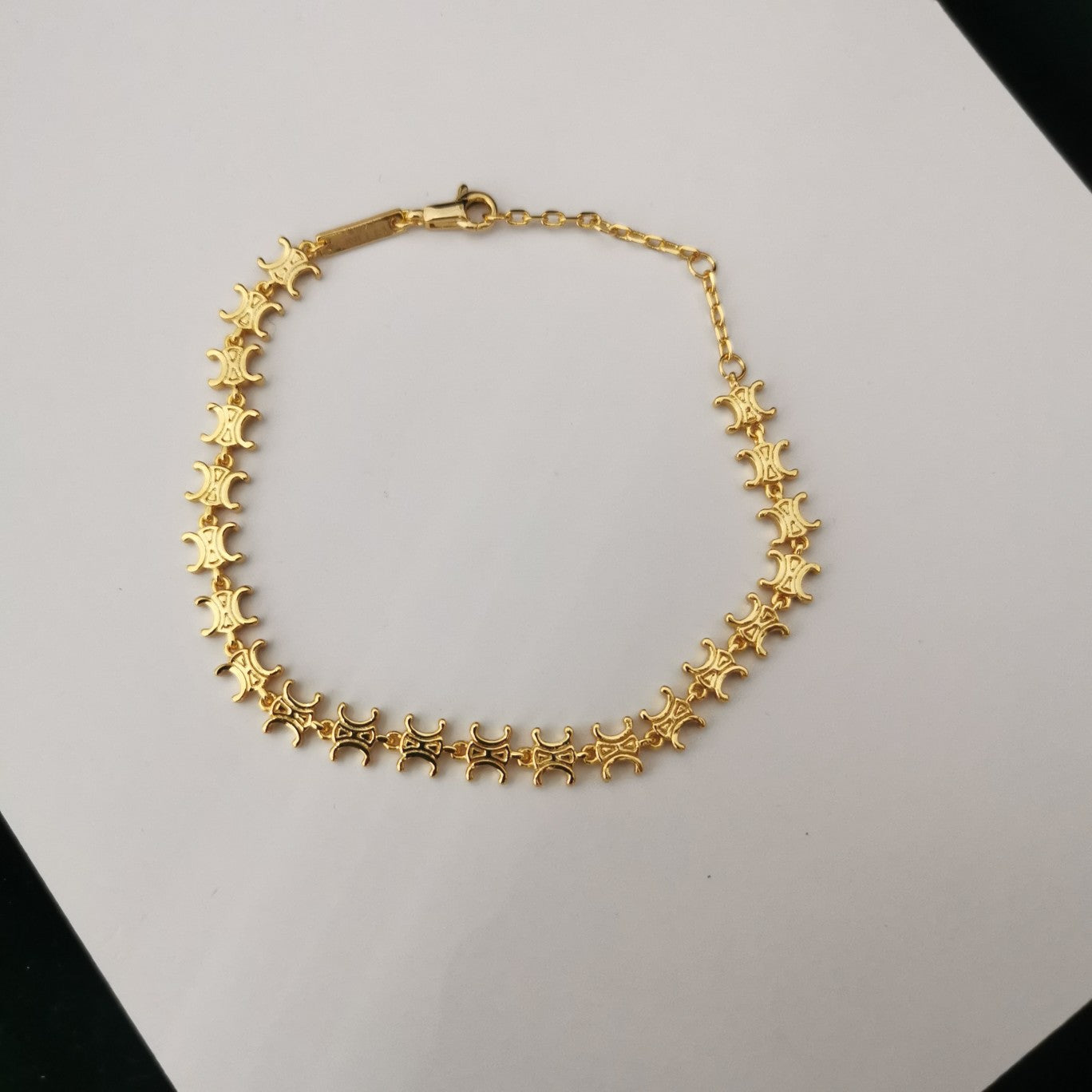 赛林22新款凯旋门吊坠耳钉女气质CEL风浮雕铜镀24K银针几何形耳环