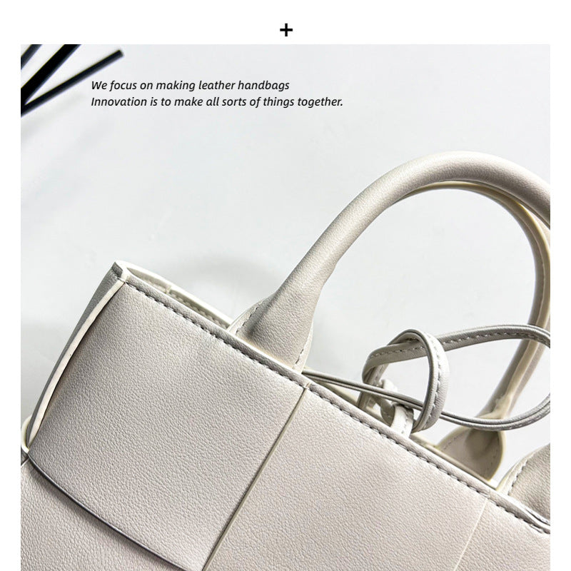 2023新款包包秋冬质感大包编织托特简约时尚女真大容量手提斜挎包