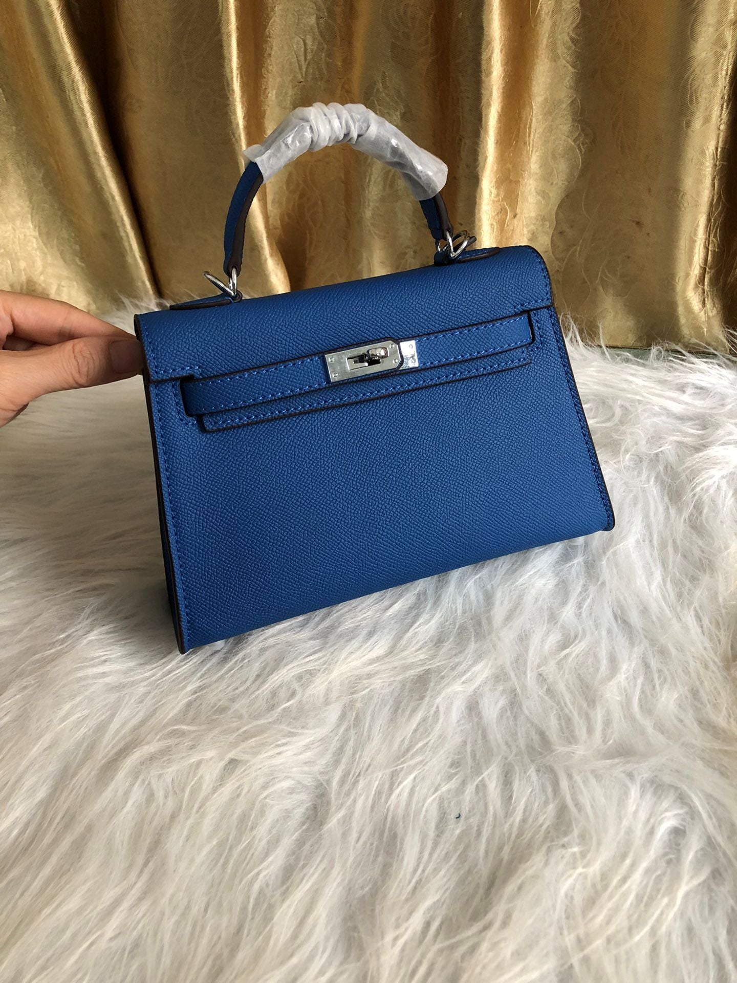 高级感2023新款二代凯莉包真皮女包手提包单肩斜挎潮爆头层