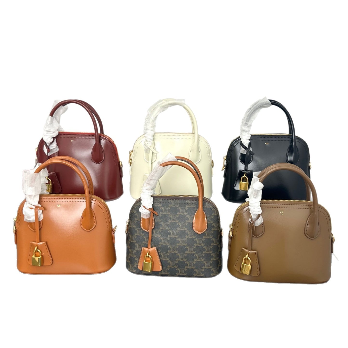 小香Ce新款贝壳包潮时尚手提包通勤百搭单肩斜挎轻奢小包保龄球包