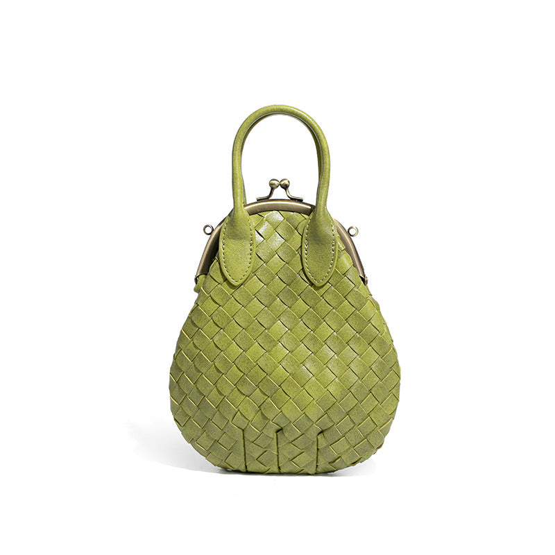 小众新款热卖夹子包手工编织女包时尚手拎贝壳包包休闲单肩斜跨包