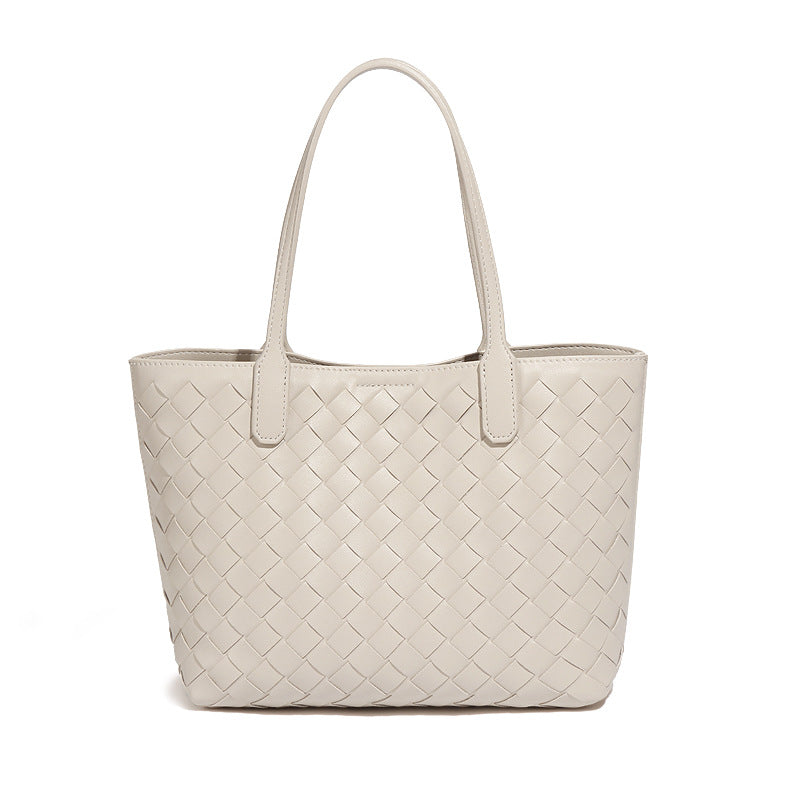 2025新款韩版菜篮子编织女包托特包大容量两件套子母包女士手提包