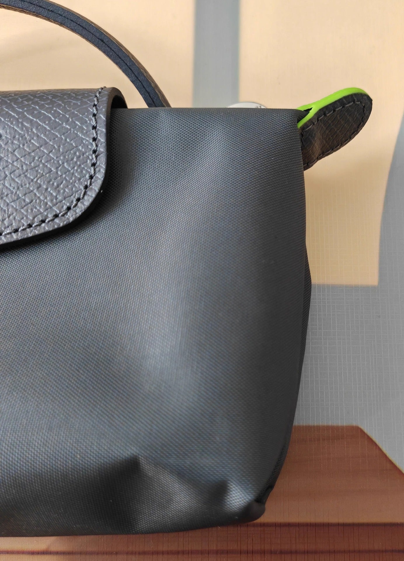 法国夏季新款mini尼龙饺子包单肩斜挎包迷你化妆包百搭手提手机包