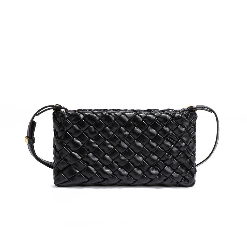 高级感小方包bags洋气单肩小包时尚百搭手机包简约编织精致斜挎包