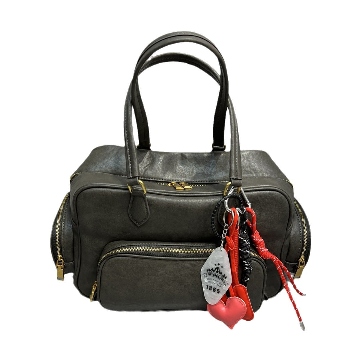 植鞣牛皮托特包大容量包包女式2024秋冬新款腋下单肩大包波士顿包