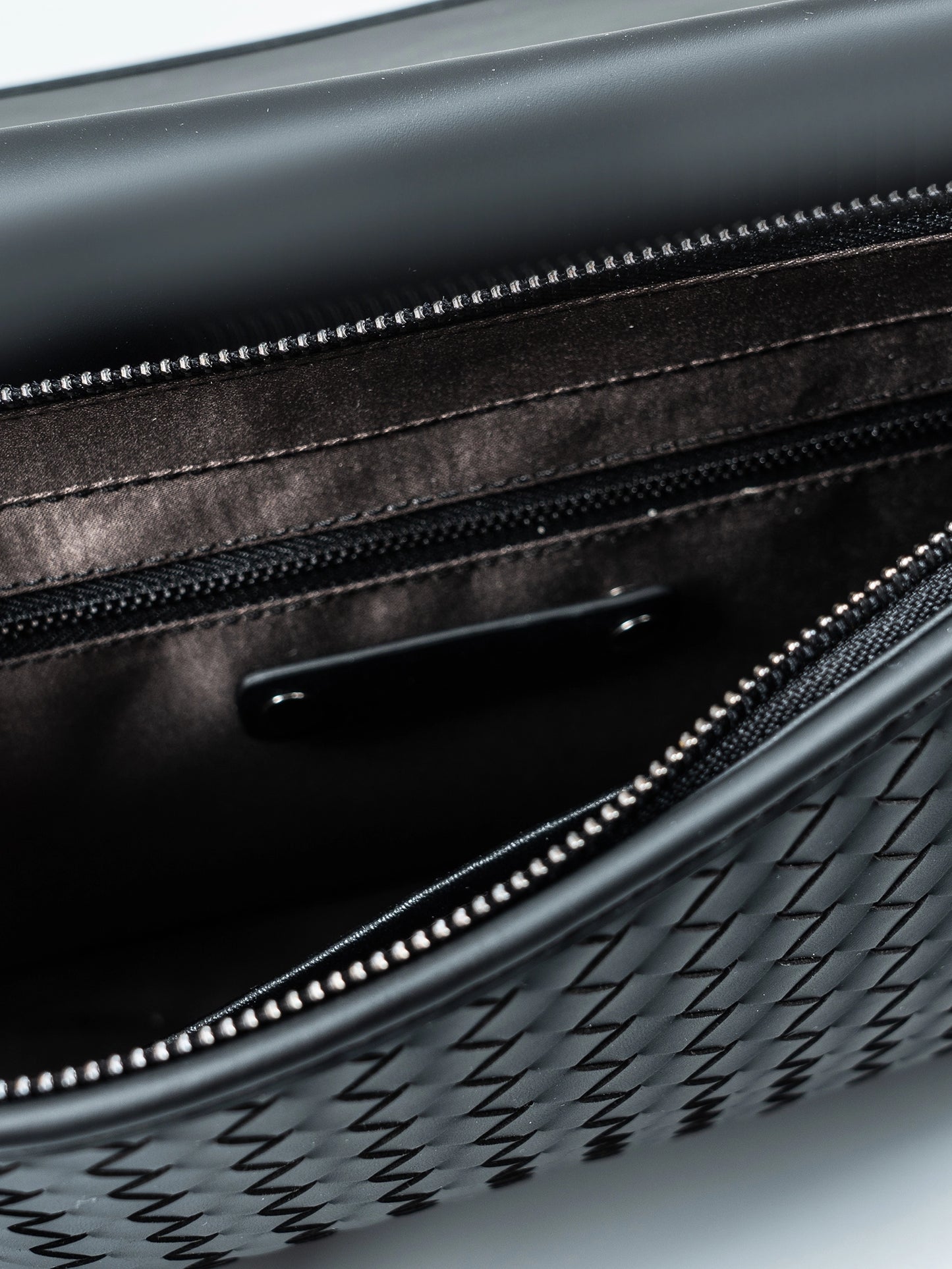 X&BV新款单肩斜挎包男真皮商务编织男包小挎包横板翻盖小背包休闲