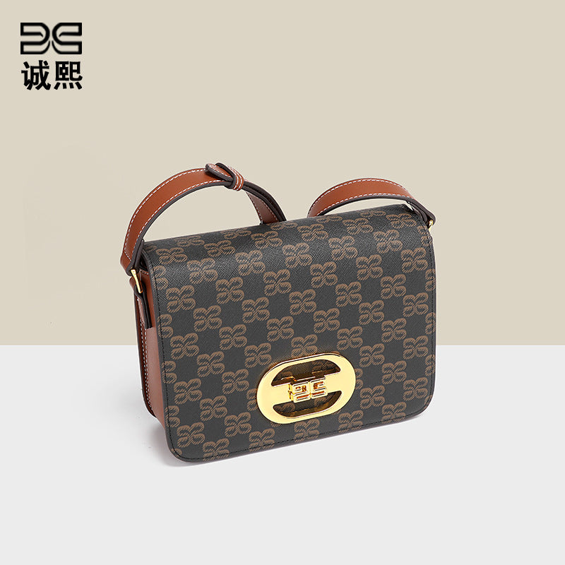 高级感小众复古小方包跨境潮流时尚单肩女包秋冬新款质感斜挎包包