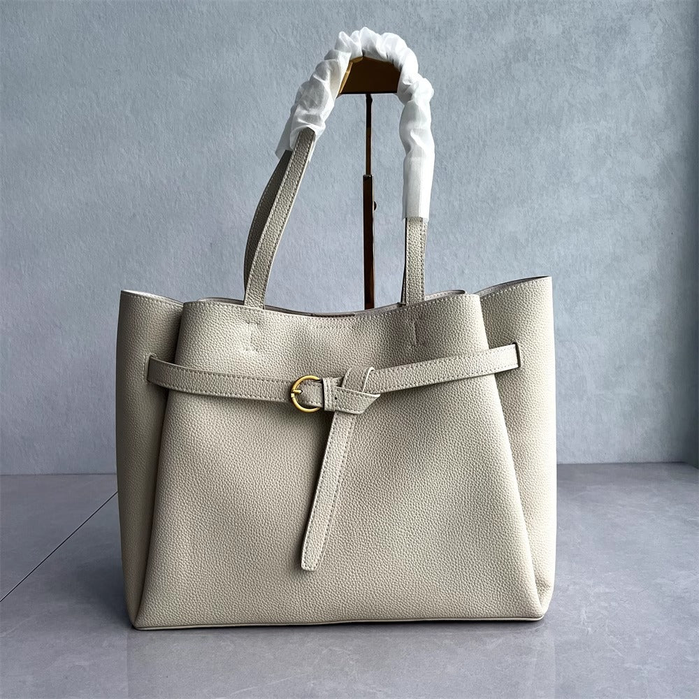 2025新款高品质牛皮托特包潮流时尚高级感大容量通勤单肩斜挎女包