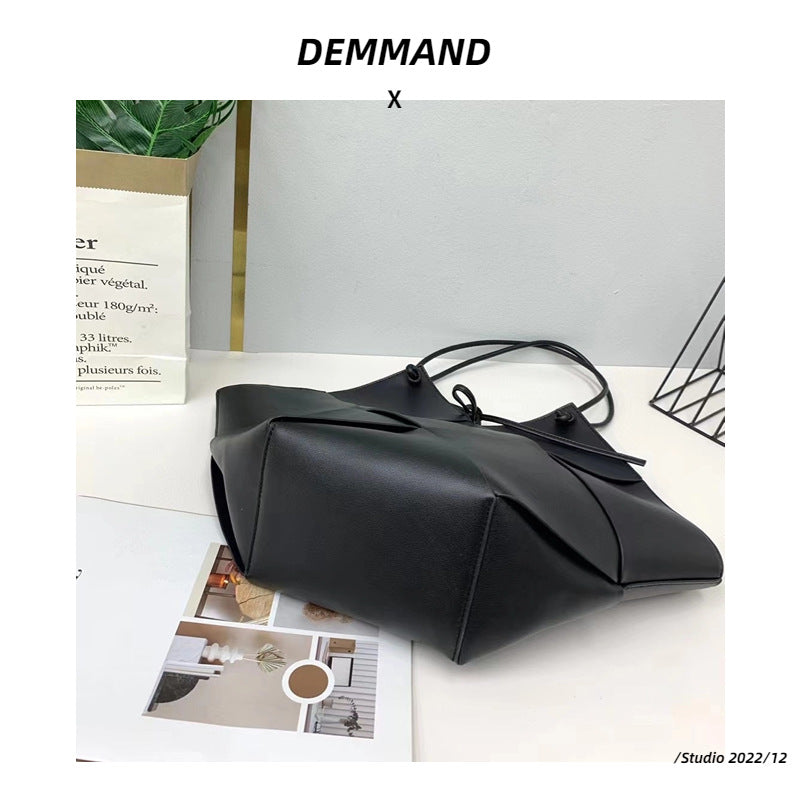 高级感编织大包包女夏季2023新款潮腋下包百搭大容量单肩包托特包