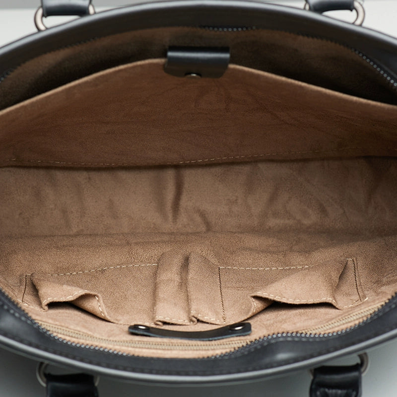 x&bv真皮男包手提包休闲单肩斜挎包编织电脑包商务男士公文包拎包