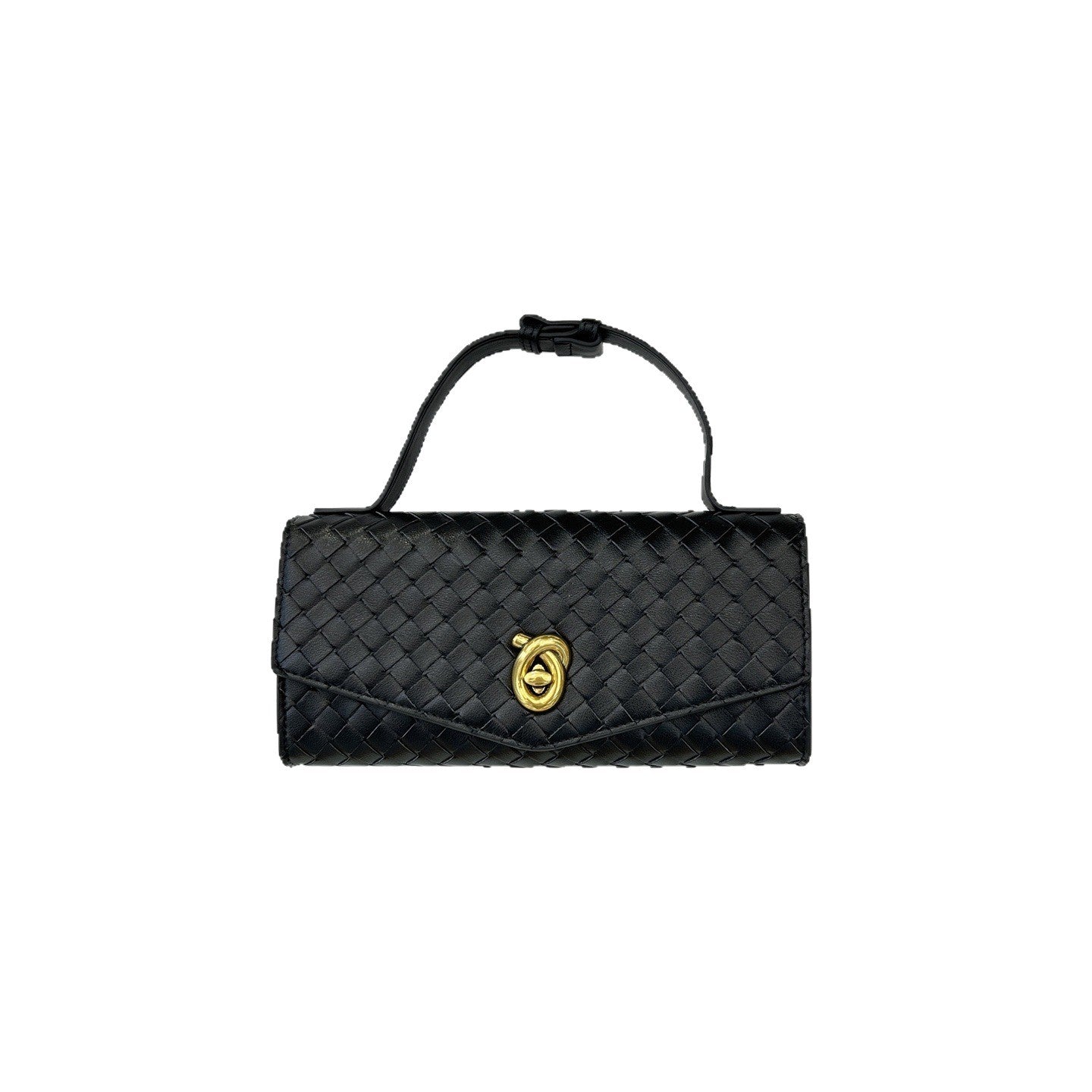 2025春夏新款knotlock牛皮信封包跨境时尚编织包单肩腋下手提包女