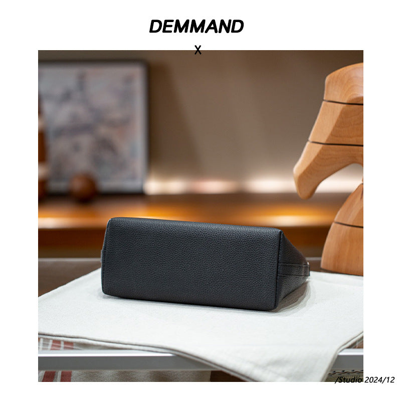 潮牌2025复古真皮包小众设计简约百搭单肩包头层牛皮气质斜挎女包