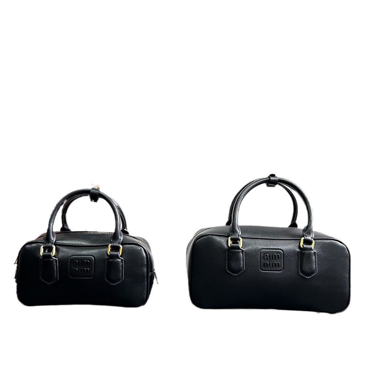 时尚百搭横款小手提包保龄球包小包包2023秋冬新款复古枕头包女包