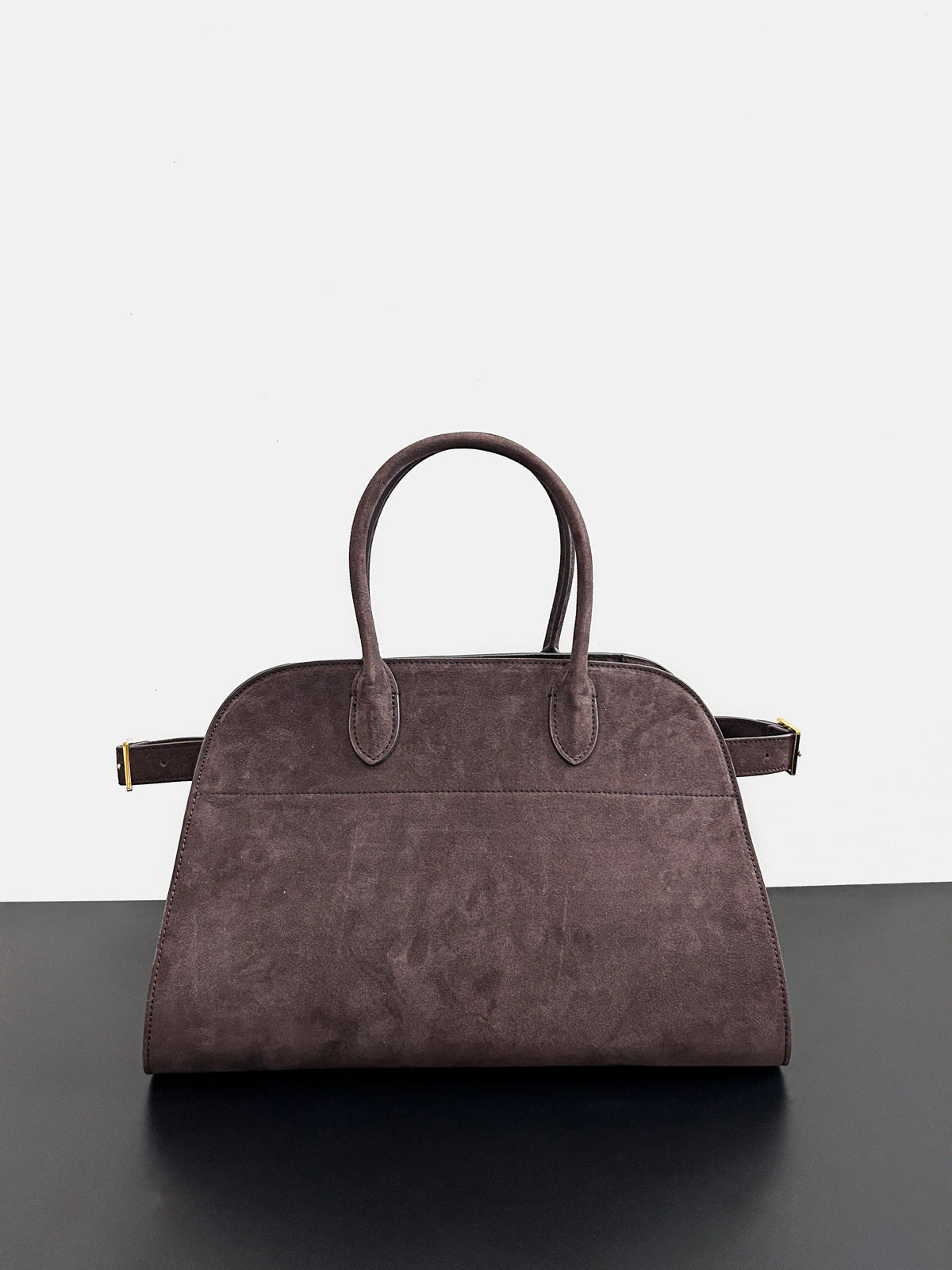 韩国小众董洁同款手提包绒面磨砂真皮托特包包女大容量复古通勤包