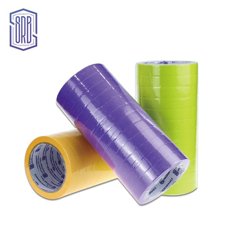 高级美文纸彩色和纹加粘高温和纸汽车喷漆遮蔽装修防护枫叶纸胶带