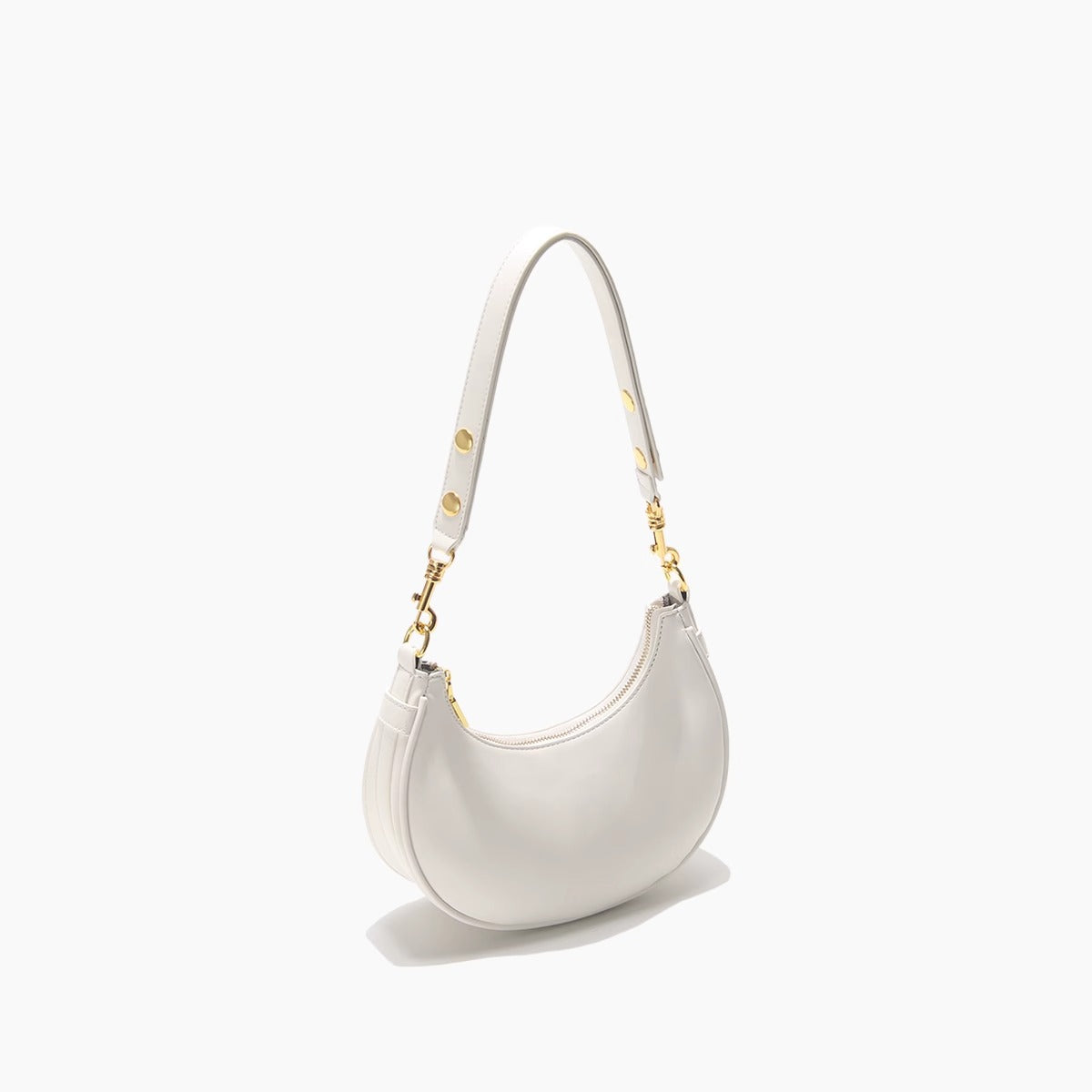 腋下包女真皮半月马鞍包手提包2024新款小众高级感牛皮单肩斜挎包