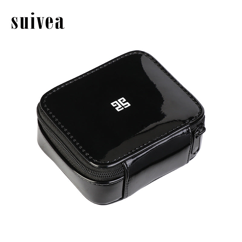 来图订制LOGO化妆盒2023新款mini收纳口红包带化妆镜小盒子化妆包