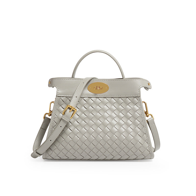 质感潮流手提包时尚编织包包高级感精致斜挎包韩版女士简约单肩包