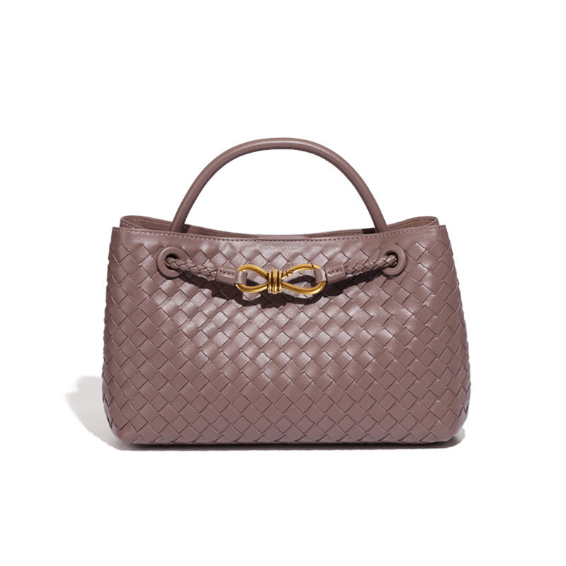 外贸女包跨境2025新款手工编织包复古休闲单肩斜挎包大容量手提包