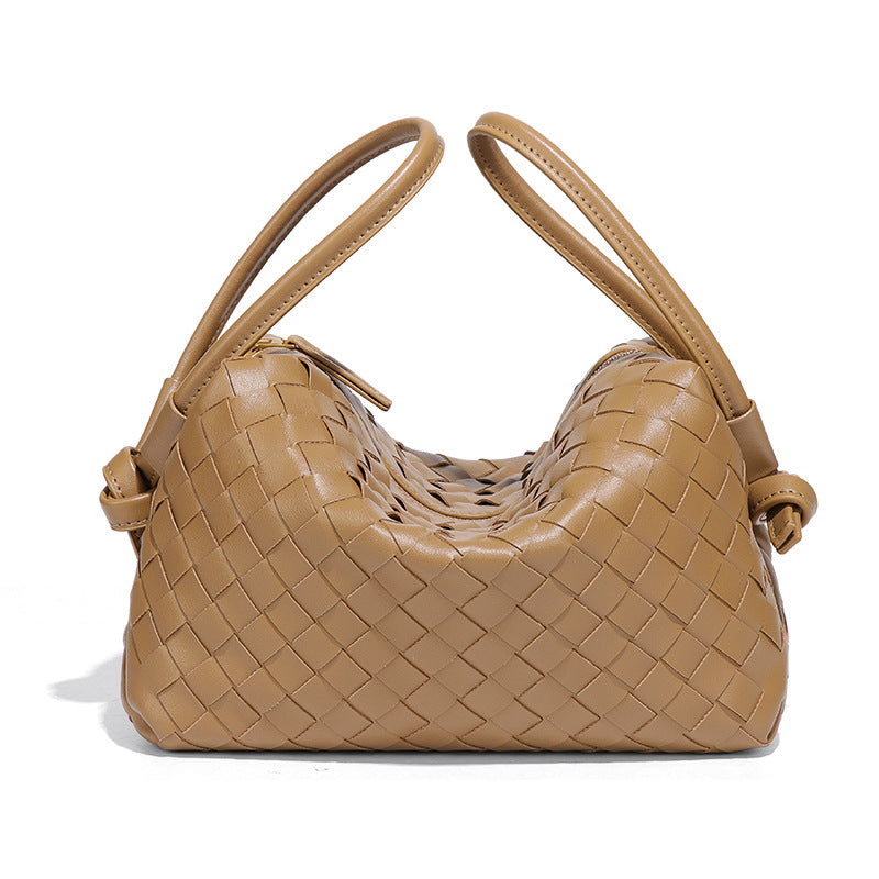 外贸新品手提相机包小众设计手工编织枕头包个性潮流单肩斜挎女包