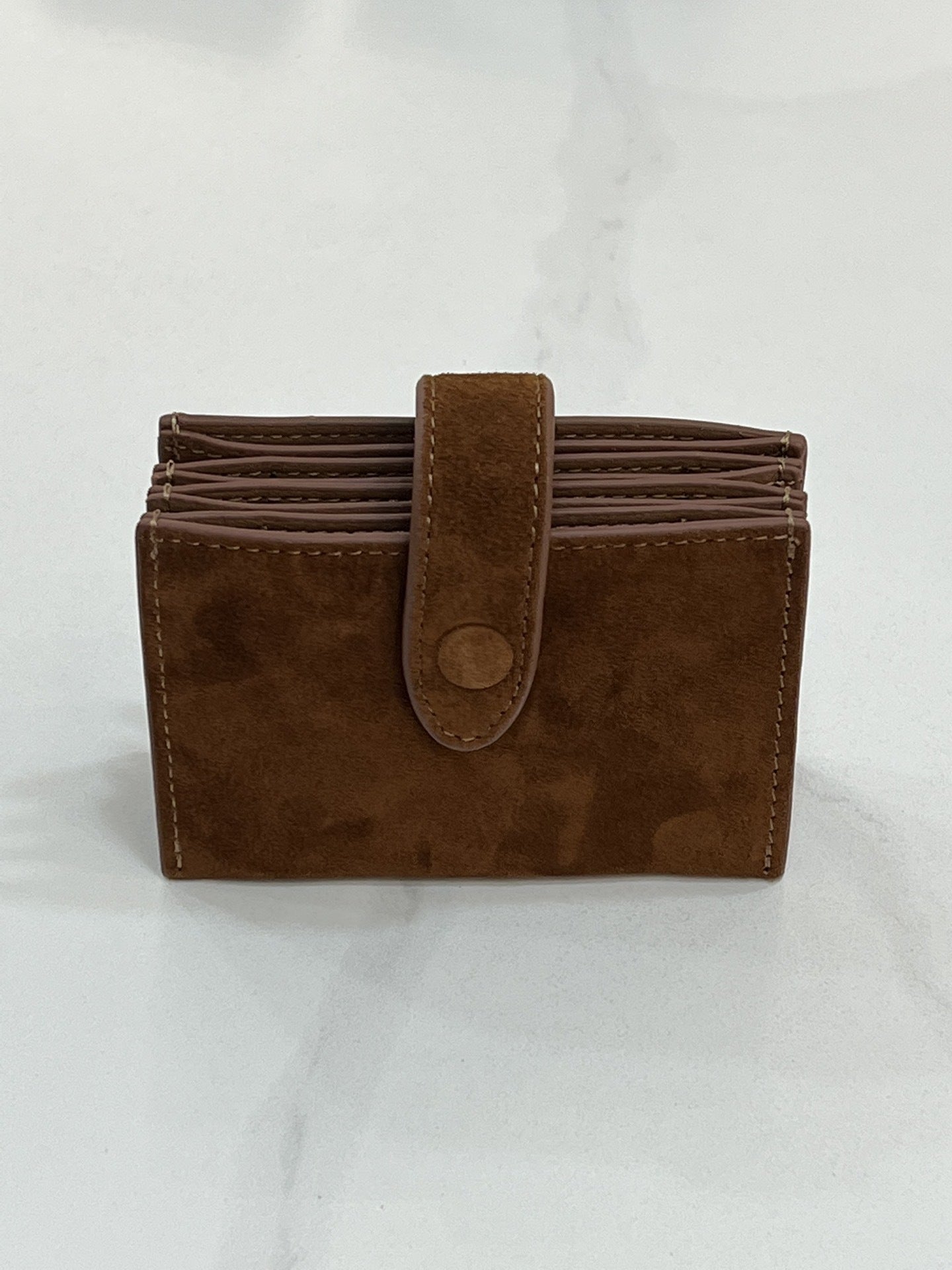 韩国hosa迷你真皮零钱包牛皮信封腰包磨砂麂皮小费包极简风口红包